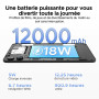 POPUX P13 Tablette, 13,4 Pouces 2.4K 120Hz Tablette Android 16 avec Gemini AI, 48Go RAM 128Go ROM, 12000mAh Battery, Widevine L1