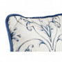 Coussin DKD Home Decor Bleu Polyester Blanc Fleurs (45 x 10 x 45 cm) 54,99 €