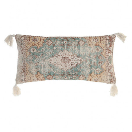 Coussin DKD Home Decor Beige Bleu Polyester Coton Arabe Frange (60 x 10 x 30 cm) 55,99 €