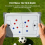 VELLUSTRA Tableau Tactique Football, Entraîneur Board, Magnétique Stratégie Panneau kit Entrainement Football avec Marqueur et G
