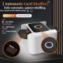 Buldoospok M5 - Mélangeur de cartes automatique rechargeable à 2 plateaux, batterie intégrée 2000 mAh, charge USB-C, mélangeur a