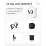 SHOKZ OpenFit 2+ Nouveaux Casques à Oreilles Libres, Dolby Audio, Crochets d’Oreille Souples, 48 Heures d’autonomie, résistance