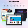 Crelander Tablette Android 13 10,1" avec fente pour carte SIM 4G LTE, appel 4G LTE, batterie 12 Go + 512 Go, batterie 8000 mAh, 