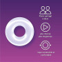 Durex - Sextoy Anneau penien - Pleasure Ring En Silicone Pour Prolonger la Durée du Rapport