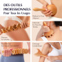 JARIS - Maderotherapie- Kit Professionnel Maderothérapie Corps | Abdomen et Cellulite | Kit Complet avec Instructions QR Écologi