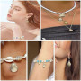 VOOSFSIE 50 Pièces Pendentif, Breloques Mixtes d'étoile de mer coquillage, Acier Inoxydable Doré - Vente en Gros de Fournitures