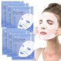 Masque Collagène 6 Pièces, Masque de Nuit au Collagène Bio Masque Hydratant Anti-Rides Liftant pour Apaiser, Réparer et Hydrater