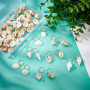 PLIGREAT 60 Pcs Ornements de Cheveux Tresses Coquillage Conque Dreadlock Anneaux Pendentifs Eté Plage Style Tressé Cheveux Tress