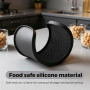 Pietuley Tapis Silicone pour Air Fryer Ninja 9,5L-10,4L AF500EU AF400EU AF451EU DZ401, Accessoires pour Ninja Foodi Flexdrawer M