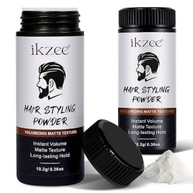 2 Pièces Poudre Capillaire Homme, Poudre Coiffante Texturisante Volume Instantané - Poudre de Texture Mate pour Homme et Femme,