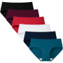 INNERSY Culotte Femme Coton Doux Slip Taille Basse sous-vêtement Élastique Basique Lot de 6