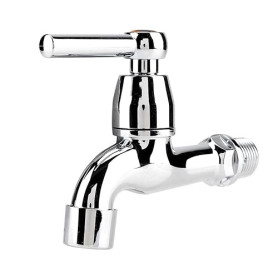 Robinet Mural pour Lavabo et Cuisine - Simple Poignée, Eau Froide - Pratique pour Lave-vaisselle, Lave-linge et Salle de Bain