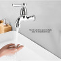 Robinet Mural pour Lavabo et Cuisine - Simple Poignée, Eau Froide - Pratique pour Lave-vaisselle, Lave-linge et Salle de Bain