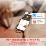 RenseCum Alarme Maison sans Fil WiFi 4G sans Abonnement, Kit Alarme Maison Connectée 24 Pièces avec Écran Tactile 4,3", Sirène 1