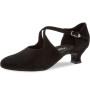 Diamant Femmes Chaussures de Danse 052-112-001 - Suède Noir - Extra Large - 4,2 cm Spanish - Made in Germany