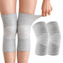 Genouillères en Bambou,2PCS Genouillère de Sport pour Homme Femme,Genouillères Arthrose Genou,Genouillère Élastique Respirant,Ge