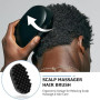 Brosse à cheveux, brosse cheveux bouclés, brosse à cheveux en caoutchouc, eponge cheveux afro, pinceau lavable afro Hair pour le