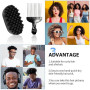 Brosse à cheveux, brosse cheveux bouclés, brosse à cheveux en caoutchouc, eponge cheveux afro, pinceau lavable afro Hair pour le