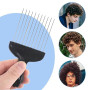 Brosse à cheveux, brosse cheveux bouclés, brosse à cheveux en caoutchouc, eponge cheveux afro, pinceau lavable afro Hair pour le