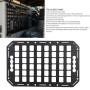 Luocute Panneau de Lit de Camion Molle, 432x273x2mm Lit Latéral en Aluminium L Panneau de Piste Molle pour Pick-up SUV Berline V