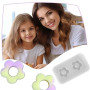 JOOTUEPO Lot de 2 mini moules en silicone avec fleurs creuses en époxy pour colliers, boucles d'oreilles, bijoux en résine, port