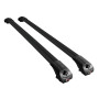 Compatible avec Renault Clio 3 Estate 2005-2012 ACE-1 Barres de Toit Railing Porte-Bagages de Voiture Noir Aluminium 2 Barres