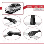 Compatible avec Renault Clio 3 Estate 2005-2012 ACE-1 Barres de Toit Railing Porte-Bagages de Voiture Noir Aluminium 2 Barres