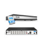 ZOSI 16CH 4-en-1 1080P Full HD DVR Enregistreur Vidéo Numérique avec 4TB HDD Intégré, Détection de Véhicule et de Personne, Noti