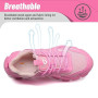 KOIFISH Chaussures de Sécurité Femme Légère Basket de Secruite Confortable Antidérapante Chaussures de Travail Embout Acier Resp