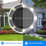 Peasur Lampe Solaire Au Sol Lot de 12, Lumiere Solaire Exterieur Jardin 8 LED, Étanche Spot Solaire Extérieur, Eclairage Solaire