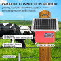 32KM cloture electrique solaire cloture electrique, 9,5 kV berger électrique Contrôleur pour chevaux, clôture électrique 0,5 J p
