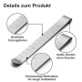 Dreamil Lot de 20 pinces à coudre en acier inoxydable - Pinces pour tissu - Règle de mesure de couture - Marqueur d'ourlet - Acc