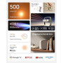 Vidéoprojecteur Portable XGIMI Elfin Flip Plus, 500 Lumens ISO, 1080P, Compatible avec Google TV avec Netflix sous Licence, Rota