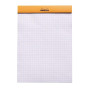 RHODIA 16200C - Bloc-Notes Agrafé N°16 Orange - A5 14,8 x 21 cm 14,8 x 21 cm - Petits Carreaux - 80 Feuillets Détachables - Papi