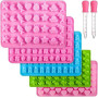 Moule Silicone Bonbon, 5 Pcs Mini Moules à Bonbons Gommeux, Moule En GeléE Plateaux, Moules En Silicone De Qualité Alimentaire A