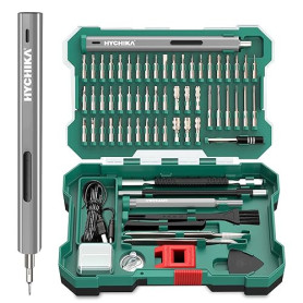 HYCHIKA Tournevis Electrique Precision Sans Fil, 67 en 1 Kit d'outils de Réparation, kit Tournevis de Precision Reparation Charg