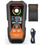 POROMETISTO 6 en 1 Détecteur Mural Rechargeable,Profondeur de détection 20-120 mm,Détecte Le Métal/Les Tuyaux/Les Tuyaux en Cuiv