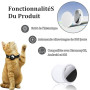 Collier GPS Chat, Collier Traceur GPS pour Chat et Chien, Localisation en sans Abonnement, Compatible iOS/Android/HarmonyOS, Ipx
