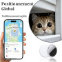 Collier GPS Chat, Collier Traceur GPS pour Chat et Chien, Localisation en sans Abonnement, Compatible iOS/Android/HarmonyOS, Ipx