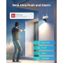 ZOSI Caméra de Sécurité WiFi Extérieure 1080P avec Alimentation Plugin, 360°/140° Pan/Inclinaison 2MP Caméra Vidéo WiFi, Détecti
