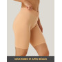Basic Treasure Lot de 3 Leggings Courts pour Femme, Short de Cyclisme pour Femme, sous-vêtement
