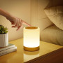 Lampe de Chevet Tactile Intensité Variable, 5 Modes & 256 Couleurs RVB Changement Veilleuse Bébé Enfants Adulte, Lampe d'allaite