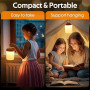Lampe de Chevet Tactile Intensité Variable, 5 Modes & 256 Couleurs RVB Changement Veilleuse Bébé Enfants Adulte, Lampe d'allaite