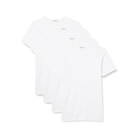 Eminence - Lot de 4 T-Shirts Col Rond pour Homme - Côte Fine 100% Coton Peigné - sans Couture Côté - Tissu Français - Fait en Eu