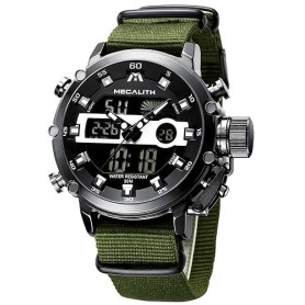 MEGALITH Montre Homme Digitale Militaire Sport Montre Numerique Homme Etanche 3ATM Grand Cadran Montres Bracelet avec Chronomètr