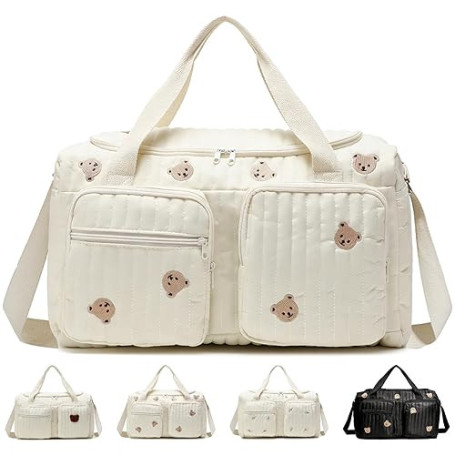 YOUYIKE Sac Langer Maternité Grande, Sac pour l'hôpital, Change Bebe Mommy Bag Matelassé, pour Accouchement à l’Hôpital, Voyage,