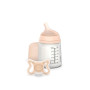 Suavinex, Starter Set ZeroZero. Biberon anti-colique 180ml avec Tétine Spécial Allaitement + Sucette Zero Zero, Naissance Taille