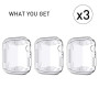 Delidigi 3 Pièces Coque pour Apple Watch 40mm, Protection D'écran en TPU Haute Transparence Antichoc Compatible avec Apple Watch