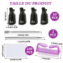 Kit pour Retrait Vernis Semi Permanent - 10 Pinces Doigts Vernis + Grattoir + Poussoir Cuticules + 100x Cotons + Brosse Ongles, 
