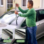 Aiguiseur de balai d'essuie-glace 2 pièces avec 2 éponges, affûteur de balai d'essuie-glace, chiffons de nettoyage pour essuie-g
